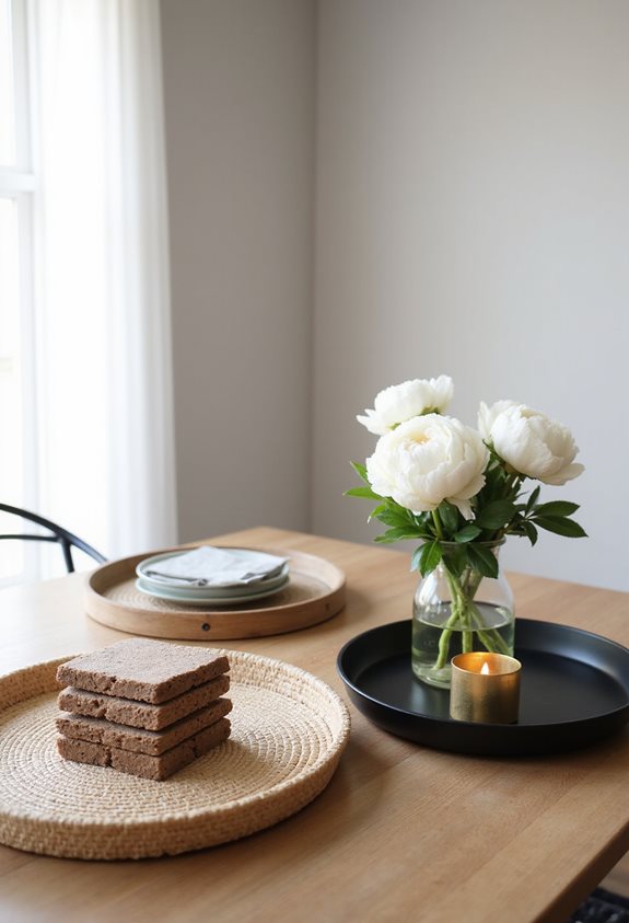 stylish trays for organization