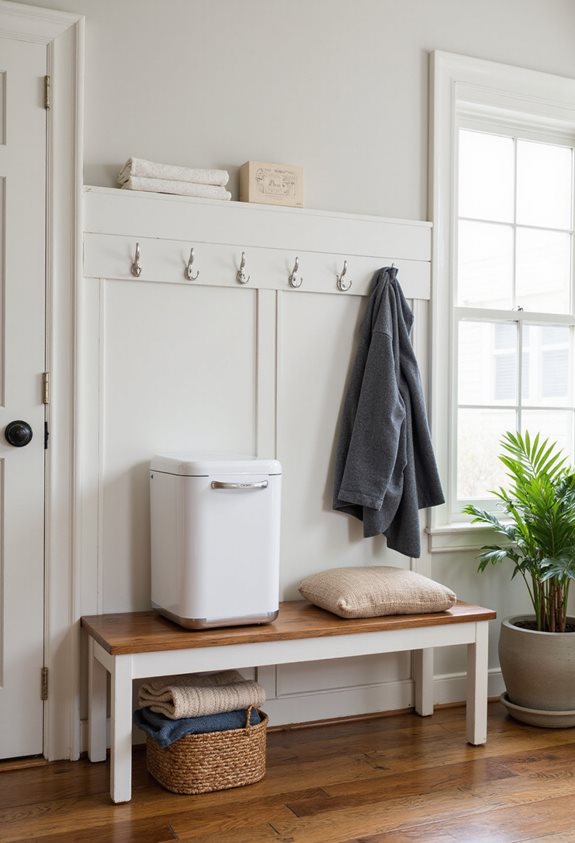 stylish wall mounted laundry solution
