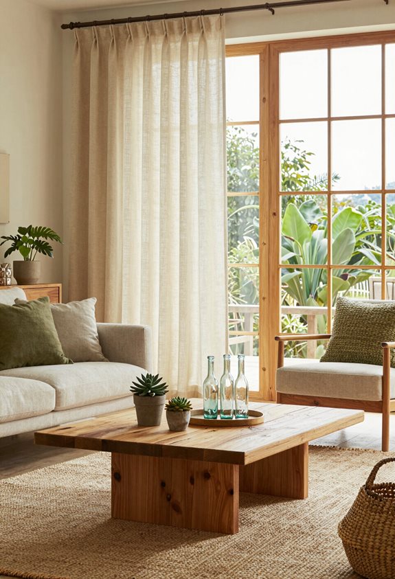 sustainable materials enhance decor