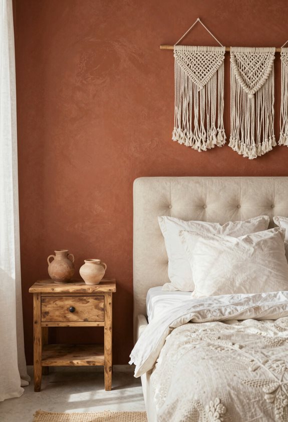 terracotta cream rustic warmth