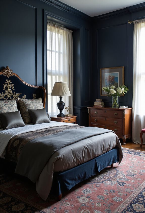 timeless dark blue elegance