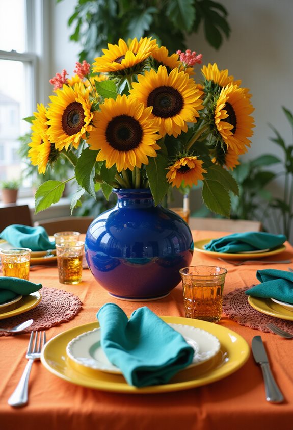vibrant colors energize decor