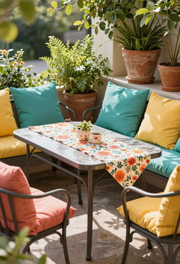 vibrant cushions elevate patios