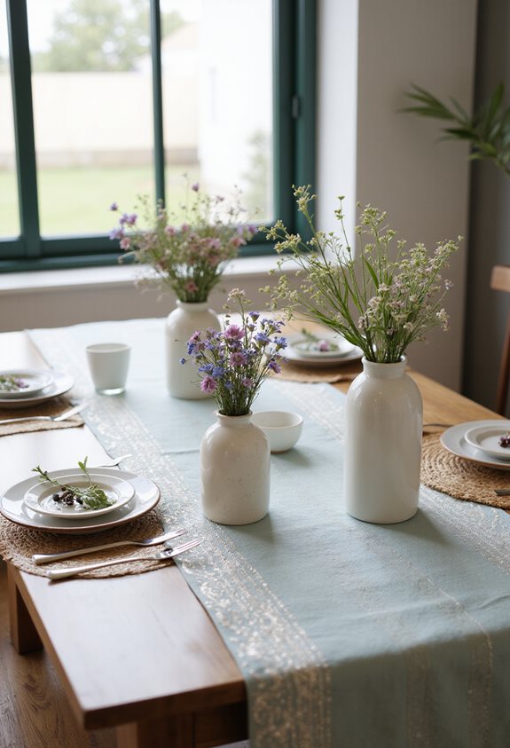vibrant eco friendly table runners
