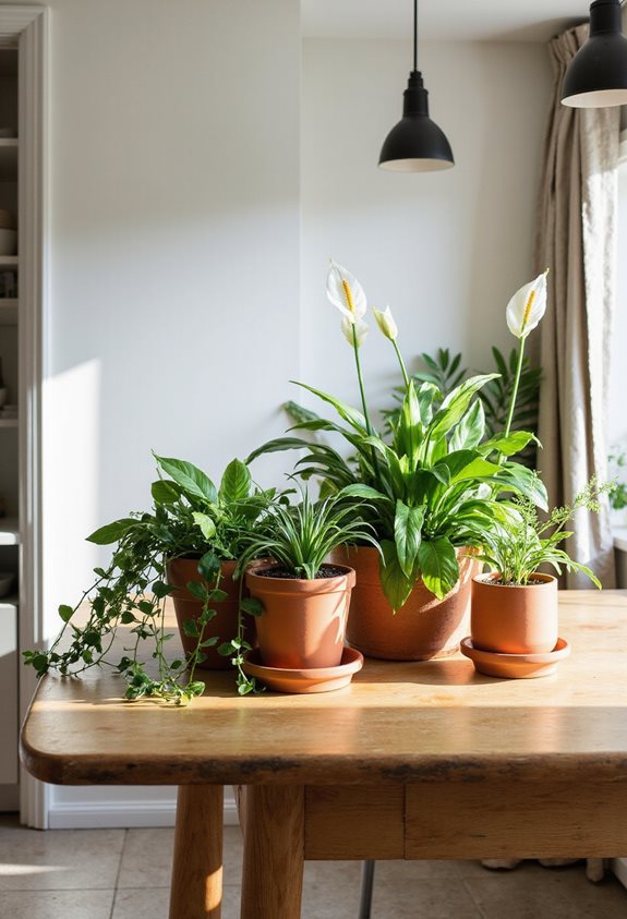 vibrant houseplants enhance decor