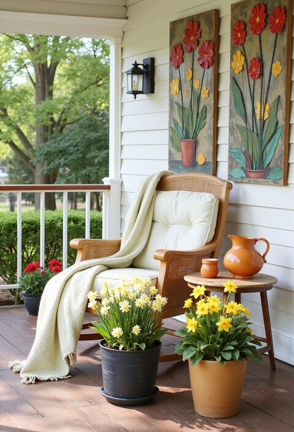 vibrant metal wall decor