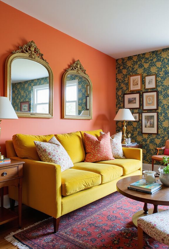 vintage mirrors expand spaces