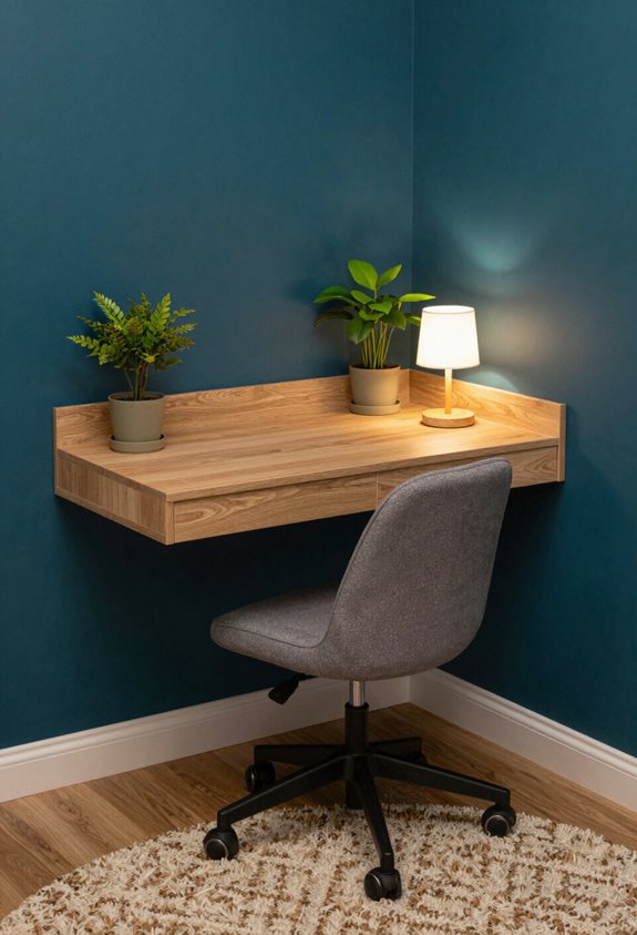 wall mounted corner desk benefits