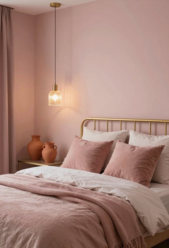 warm metallics enhance coziness