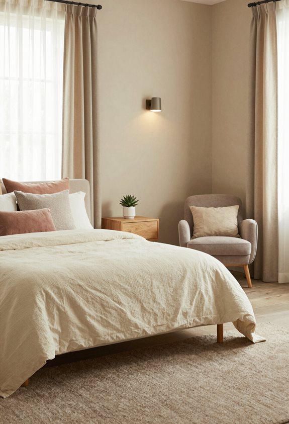 warm neutrals for tranquility