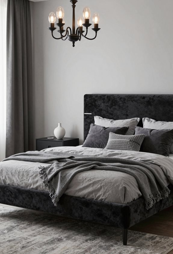 warm stylish black retreat
