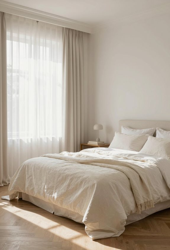 warm whites for bedrooms