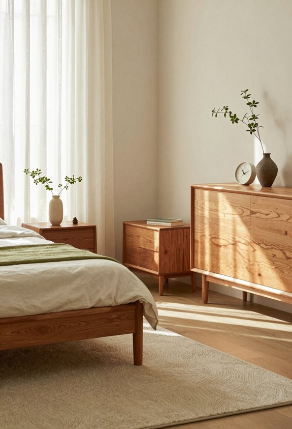 warm wood bedroom furniture