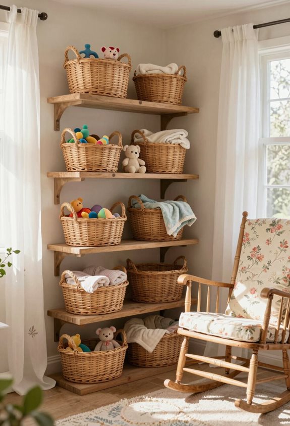wicker baskets for storage
