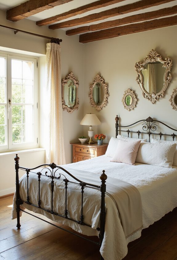 antique mirrors enhance spaces