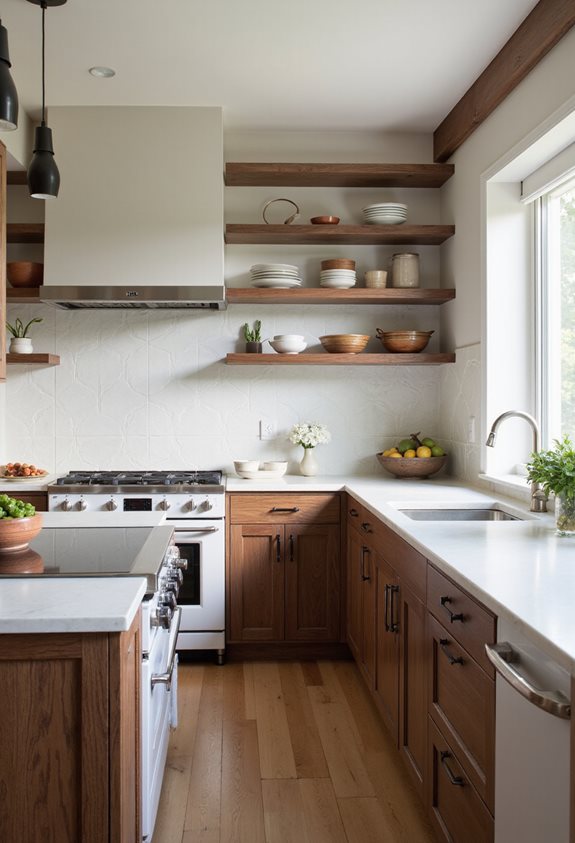 balancing white and wood