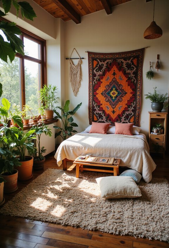 boho decorative room divider