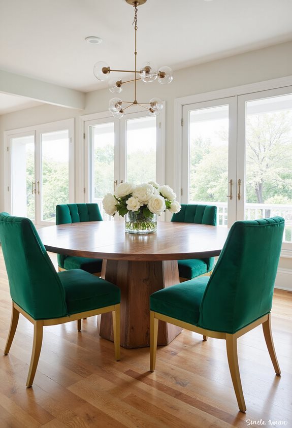 bold chairs lively dining