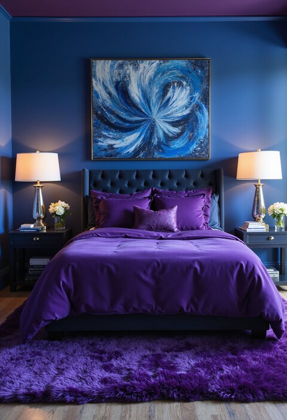 bold colorful bedroom transformation