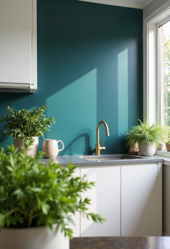 bold colors accent walls