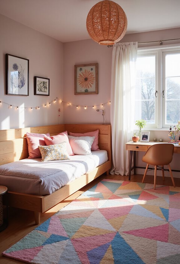 bold rug ties room together