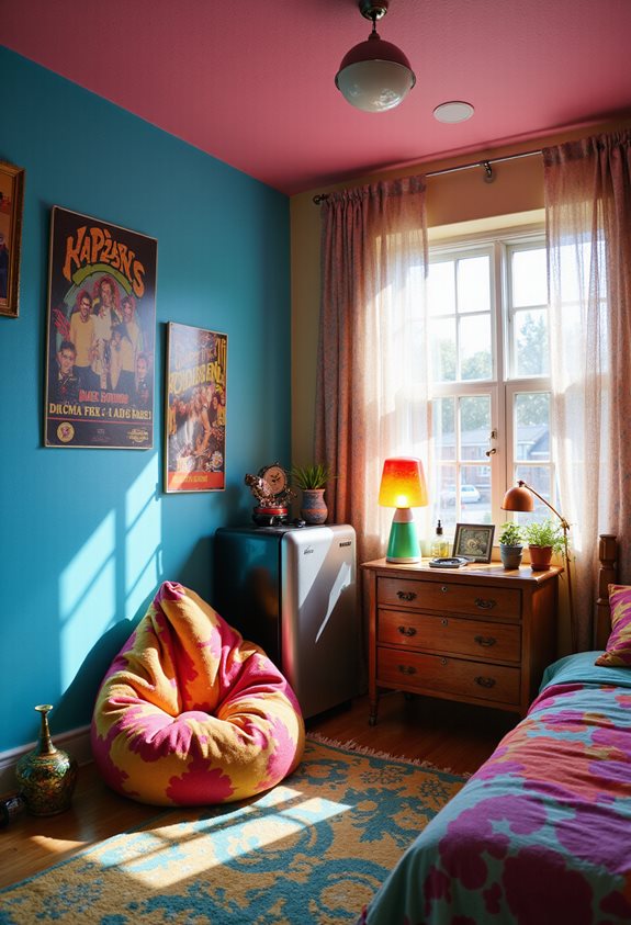 bold vibrant colorful teen rooms