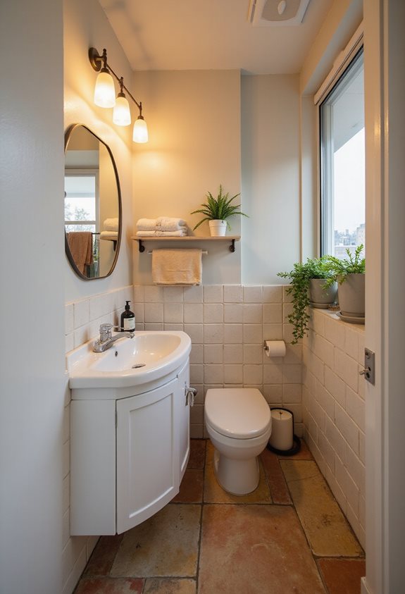 brighten your bathroom space