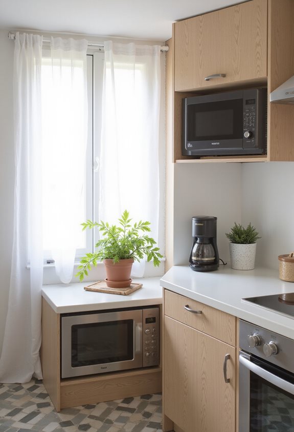 built in appliances save space