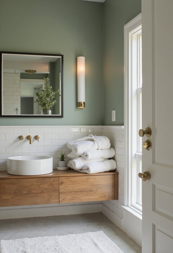 calming soft sage green