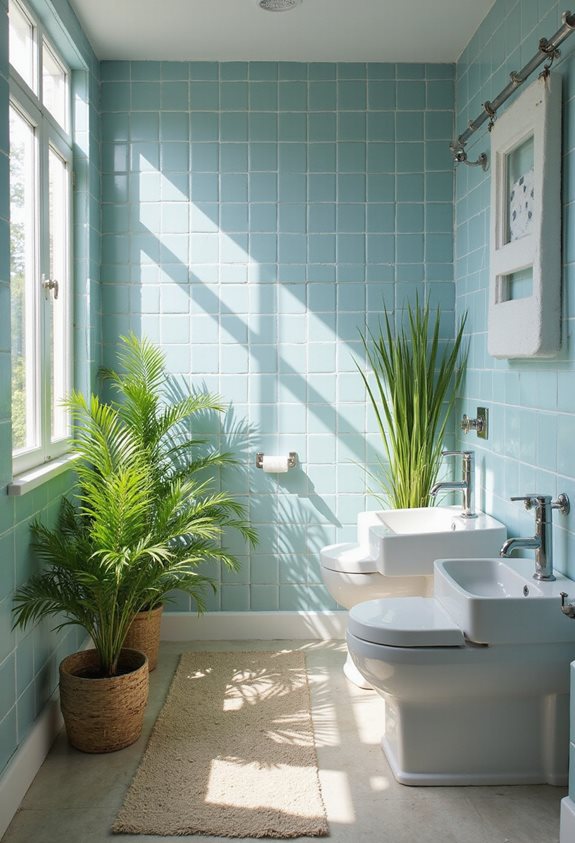 coastal plants for bathroom