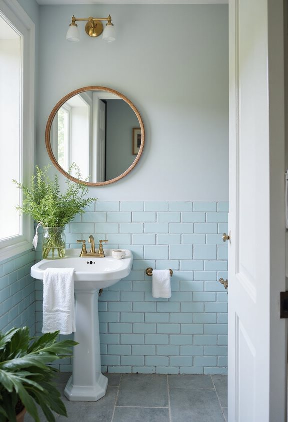 color influences bathroom space