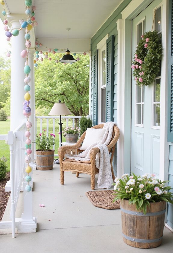 colorful easter egg garland