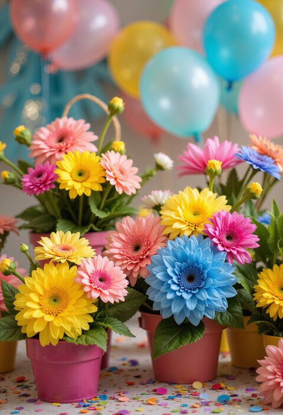 colorful interactive flower experience