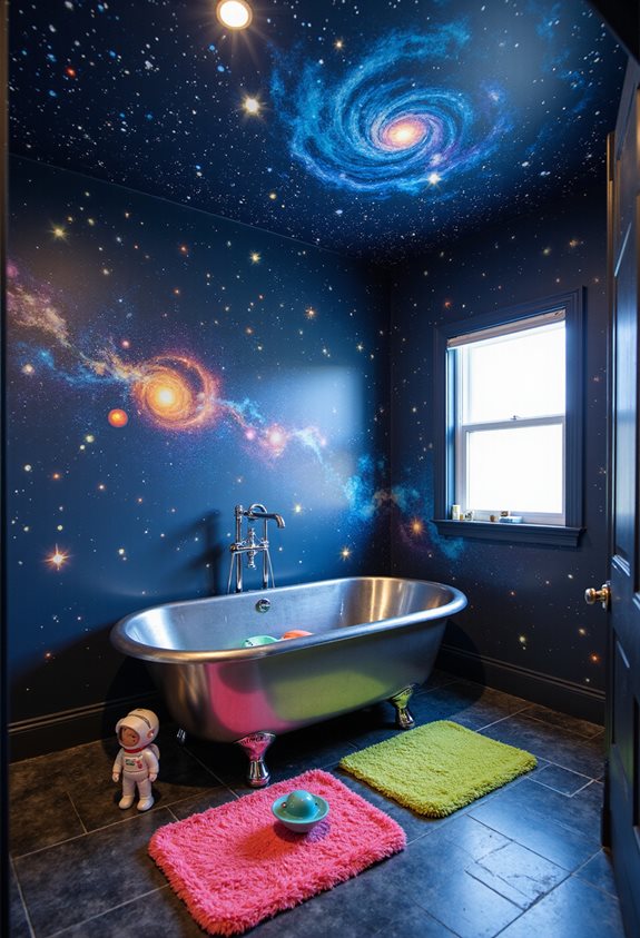 cosmic bathroom adventure theme