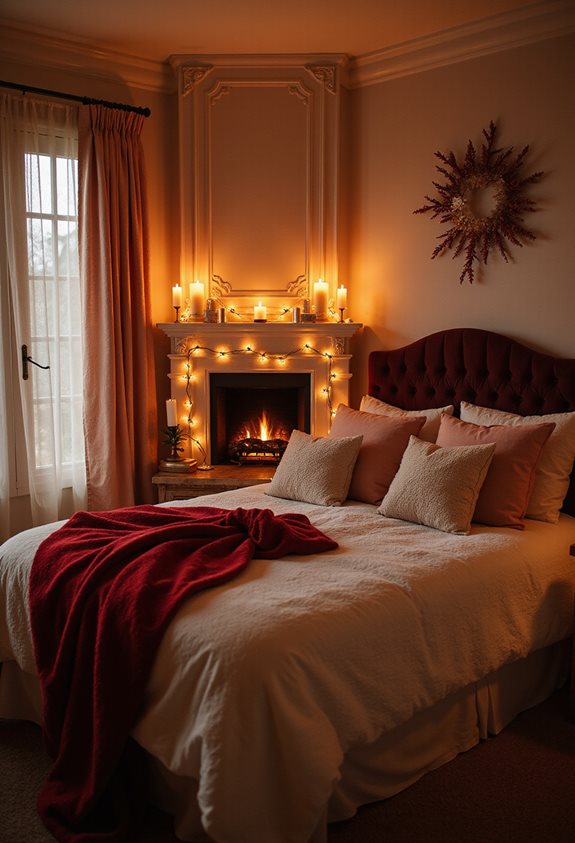 cozy bedroom fireplace installation