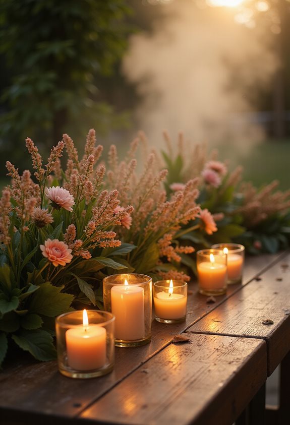 cozy candlelit bloom bars