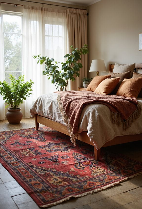 cozy colorful moroccan rug