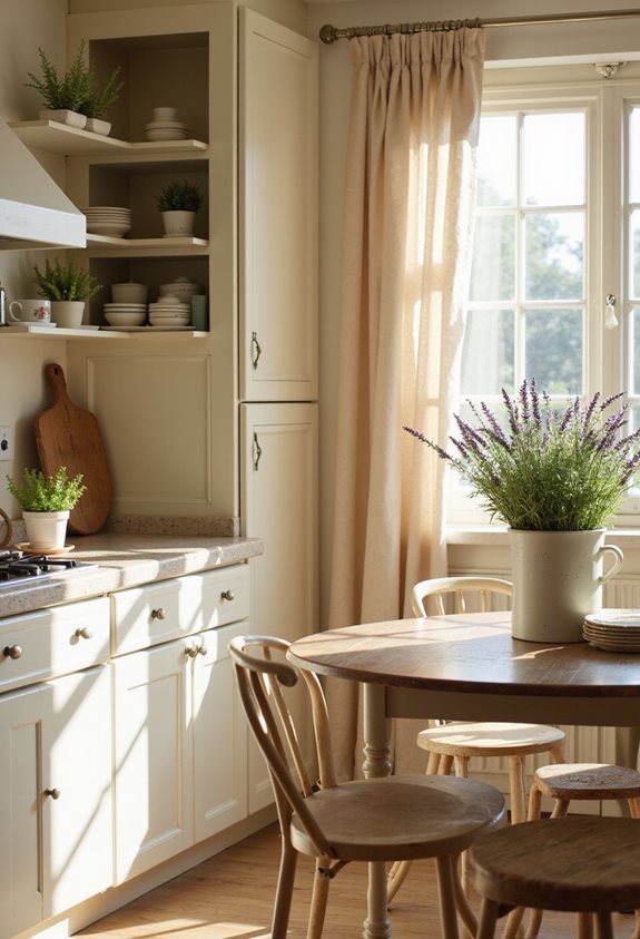 cozy cream kitchen vibes