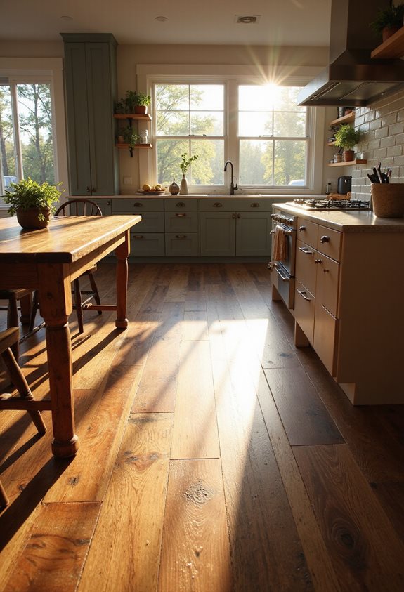 cozy durable walnut flooring