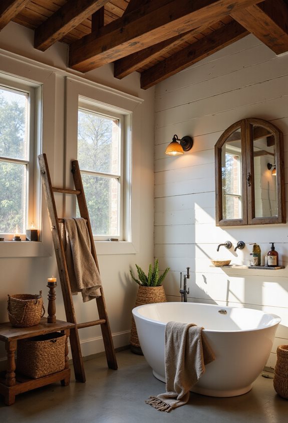 cozy relaxing bathroom lighting