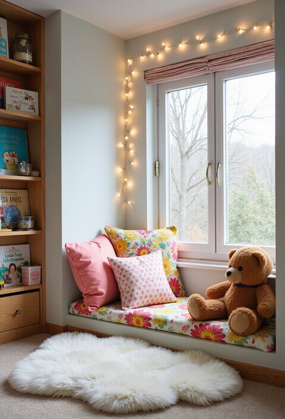 cozy toddler reading nook