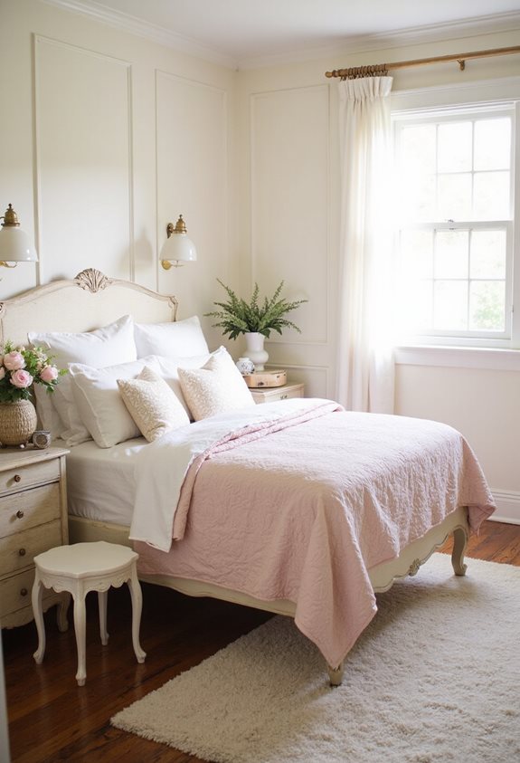 cozy vintage pink decor