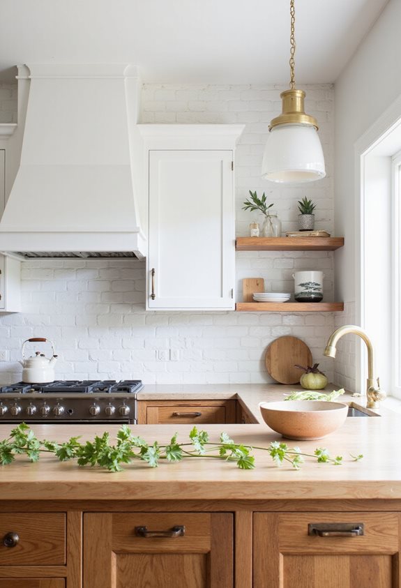 cozy white and wood combination