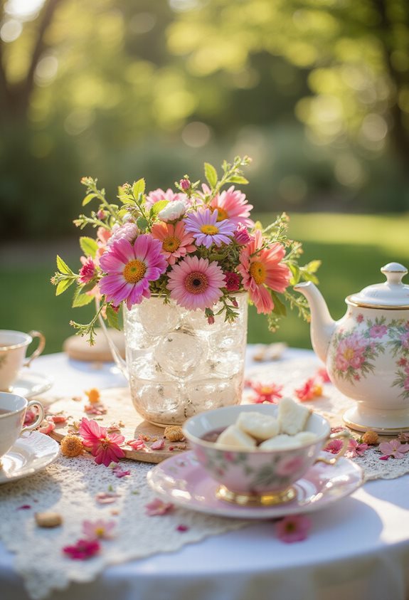 create edible flower ice