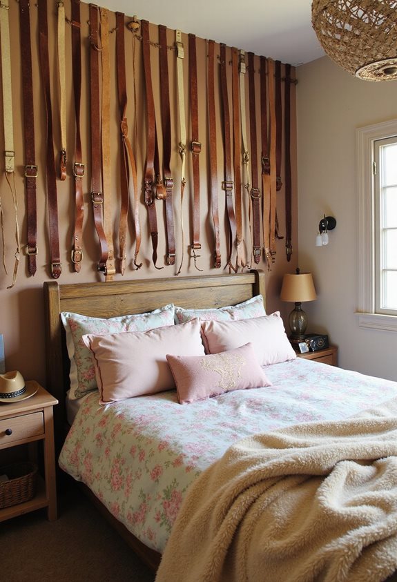 creative leather belt decor