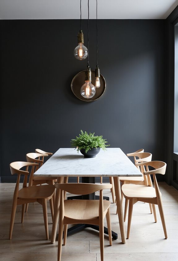 dark walls light furniture