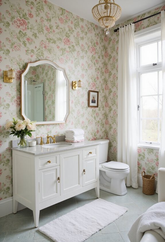 delicate floral wallpaper charm