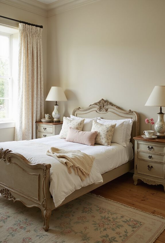 distressed wood french charm