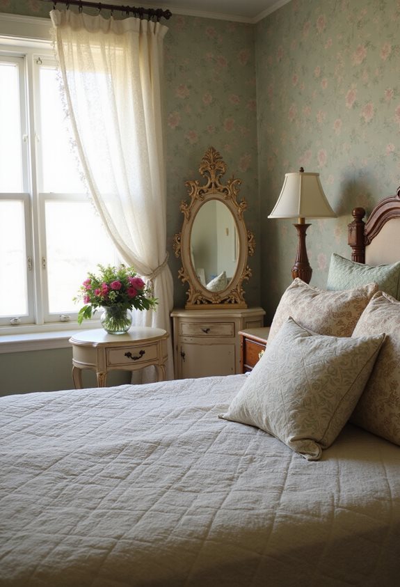 dreamy vintage lace curtains