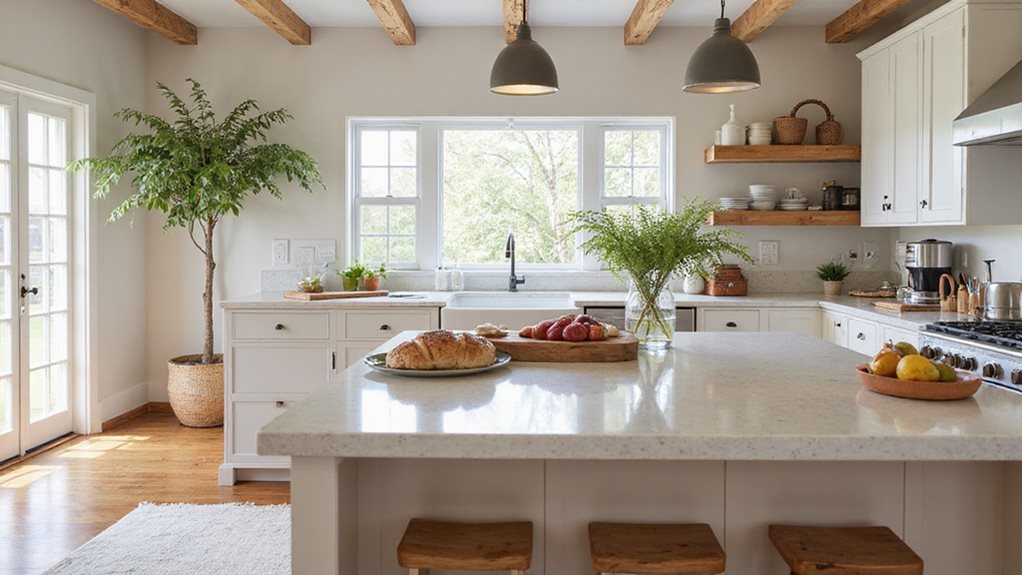 21 White and Wooden Kitchen Ideas